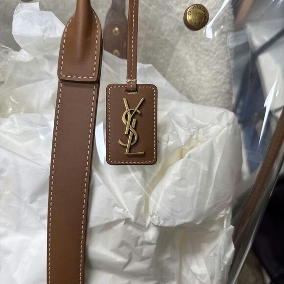 YSL Tote Handbag Color Brown Transparent - Picture 2 of 5